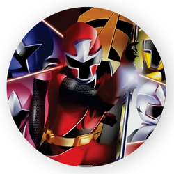 Painel Redondo Decorativo Power Rangers - Loja | Bibi Painéis