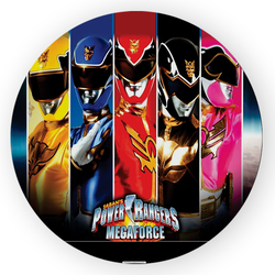 Painel Redondo Decorativo Power Rangers - Loja | Bibi Painéis