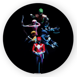 Painel Redondo Decorativo Power Rangers - Loja | Bibi Painéis