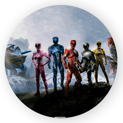 Painel Redondo Decorativo Power Rangers - Loja | Bibi Painéis