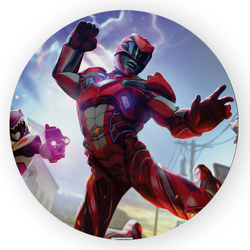 Painel Redondo Decorativo Power Rangers - Loja | Bibi Painéis