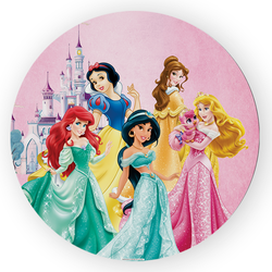 Painel Redondo Decorativo Princesa - Loja | Bibi Painéis