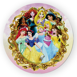 Painel Redondo Decorativo Princesa - Loja | Bibi Painéis