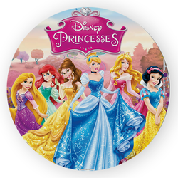 Painel Redondo Decorativo Princesa Copia - Loja | Bibi Painéis