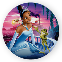 Painel Redondo Decorativo Princesa Tiana - Loja | Bibi Painéis