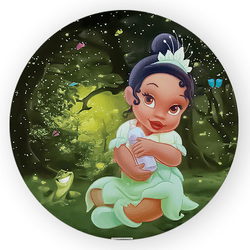 Painel Redondo Decorativo Princesa Tiana - Loja | Bibi Painéis