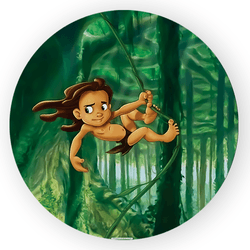 Capa Painel Redondo Decorativo Tarzan - Loja | Bibi Painéis
