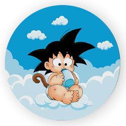 Capa Painel Redondo Dragon Ball Goku Decoração - Loja | Bibi Painéis