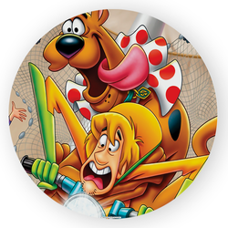 Painel Redondo Decorativo Scooby Doo - Loja | Bibi Painéis