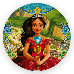 Painel Redondo Decorativo Princesa Elena - Loja | Bibi Painéis