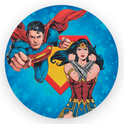 Capa Painel Redondo Decorativo Super Man - Loja | Bibi Painéis