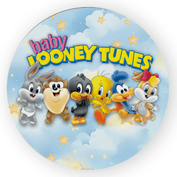 Painel Redondo Decorativo Looney Tunes - Loja | Bibi Painéis