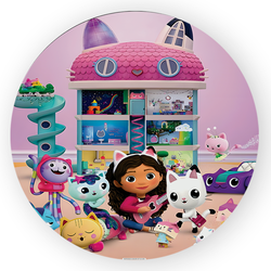 Painel Redondo Decorativo A Casa Mágica De Gaby - Loja | Bibi Painéis
