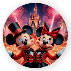 Painel Redondo Decorativo Mickey - Loja | Bibi Painéis