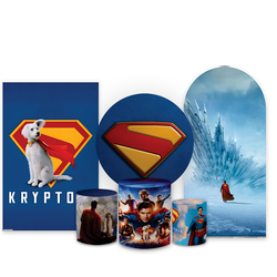 Kit Capa Decorativa Completo Painel Tema Super Man... - Loja | Bibi Painéis