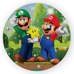 Capa Painel Redondo Decorativo Super Mario - Loja | Bibi Painéis