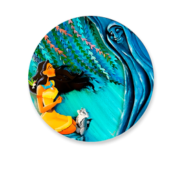 Painel Redondo Decorativo Pocahontas - Loja | Bibi Painéis