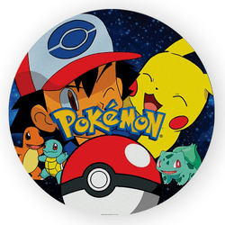 Painel Redondo Decorativo Pokemon - Loja | Bibi Painéis