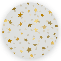 Painel Redondo Decoração Estrelas - Loja | Bibi Painéis