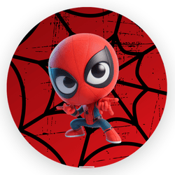Capa Painel Redonde Decorativo Super Herois Cute - Loja | Bibi Painéis