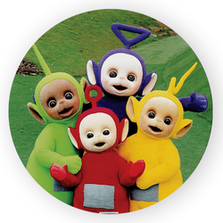 Capa Painel Redondo Decorativo Teletubies - Loja | Bibi Painéis