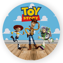 Capa Painel Redondo Decorativo Toy Story - Loja | Bibi Painéis