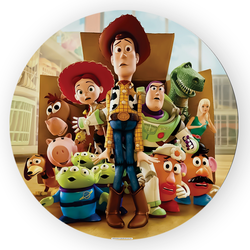 Capa Painel Redondo Decorativo Toy Story - Loja | Bibi Painéis