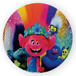 Capa Painel Redondo Decorativo Trolls - Loja | Bibi Painéis