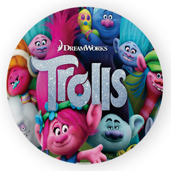 Capa Painel Redondo Decorativo Trolls - Loja | Bibi Painéis