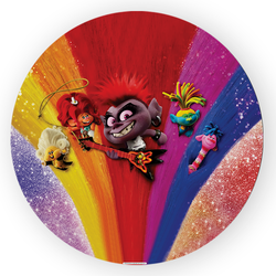 Capa Painel Redondo Decorativo Trolls - Loja | Bibi Painéis