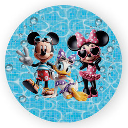 Capa Painel Redondo Turma Do Mickey - Loja | Bibi Painéis