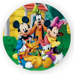 Capa Painel Redondo Turma Do Mickey - Loja | Bibi Painéis