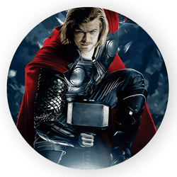 Capa Painel Redondo Decorativo Thor - Loja | Bibi Painéis