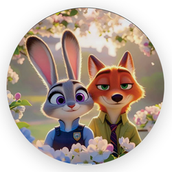 Painel Redondo Decorativo Zootopia - Loja | Bibi Painéis