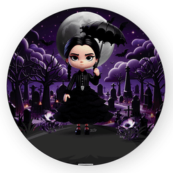 Painel Redondo Decorativo Wandinha - Loja | Bibi Painéis