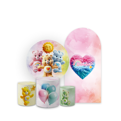 Kit Festa Capa Painel Romano + Redondo Com Trio Ci... - Loja | Bibi Painéis