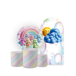 Kit Festa Capa Painel Romano + Redondo Com Trio Ci... - Loja | Bibi Painéis