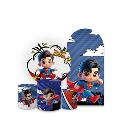  Kit Festa Capa Painel Romano + Redondo Com Trio C... - Loja | Bibi Painéis