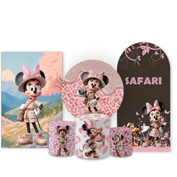 Kit Capa Painel Completo Decoração Festa Tema Minn... - Loja | Bibi Painéis