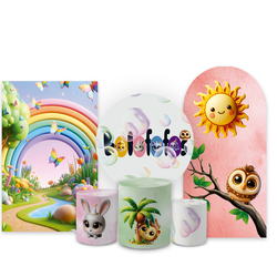 Kit Capa Painel Completo Decoração Festa Tema Bolo... - Loja | Bibi Painéis