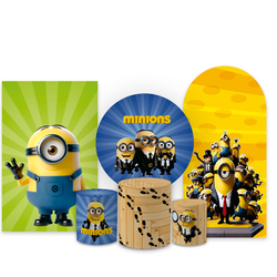 Kit Capa Painel Completo Decoração Festa Tema Mini... - Loja | Bibi Painéis