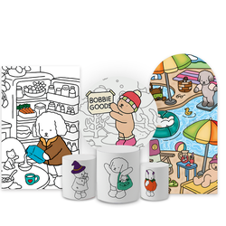 Kit Capa Painel Completo Decoração Festa Tema Bobb... - Loja | Bibi Painéis