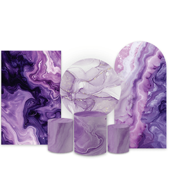 Kit Capa Painel Completo Decoração Festa Marmoriza... - Loja | Bibi Painéis