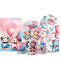 Kit Capa Painel Completo Decoração Festa Chá Revel... - Loja | Bibi Painéis