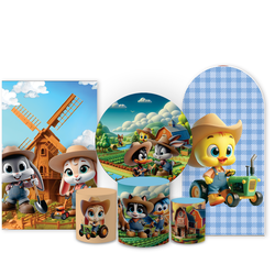 Kit Capa Painel Completo Decoração Festa Tema Loon... - Loja | Bibi Painéis