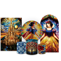 Kit Capa Painel Completo Decoração Festa Branca De... - Loja | Bibi Painéis