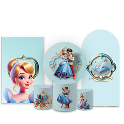 Kit Capa Painel Completo Decoração Festa Princesa ... - Loja | Bibi Painéis