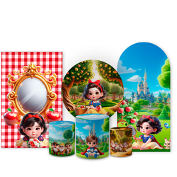 Kit Capa Painel Completo Decoração Festa Branca De... - Loja | Bibi Painéis