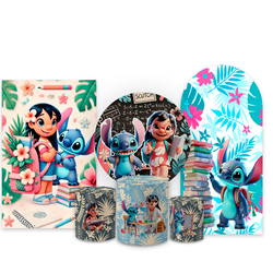 Kit Capa Completo Painel Decoração Festa Tema Lilo... - Loja | Bibi Painéis