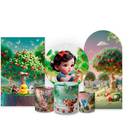 Kit Capa Painel Completo Decoração Festa Branca De... - Loja | Bibi Painéis